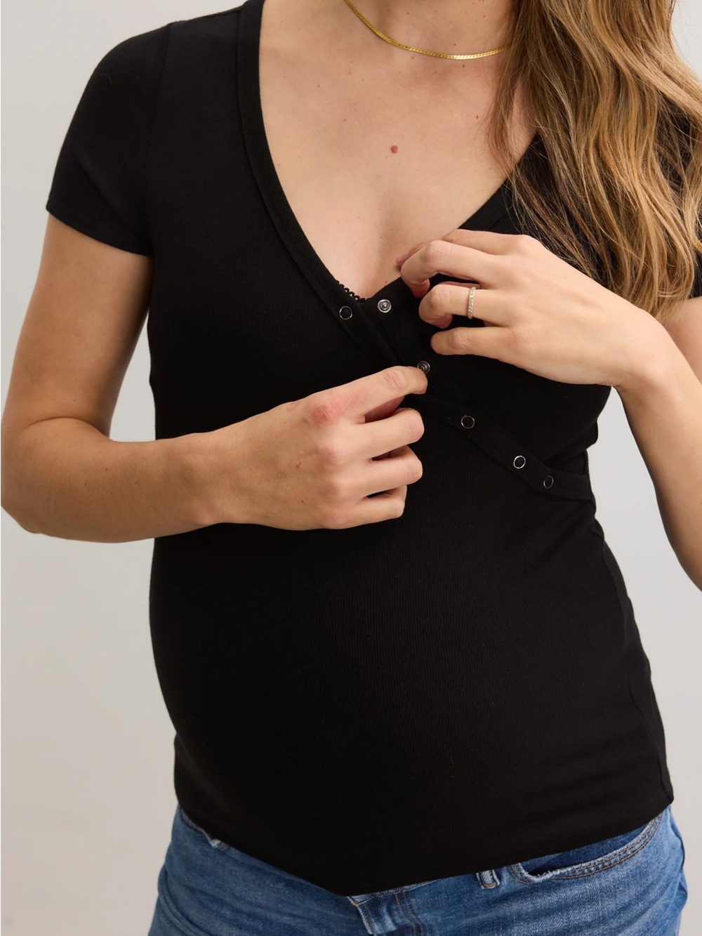 NWT Hatch The Softest Rib Nursing Tee